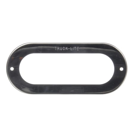 Truck-Lite Flange Cover, 60 Series Lights, Used In Oval Shape Lights, Chrome Stainless Steel, 2 Screw 60719-3